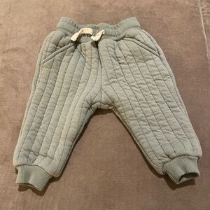 Rylee + Cru Cozy Kids Quilted Pants - Green